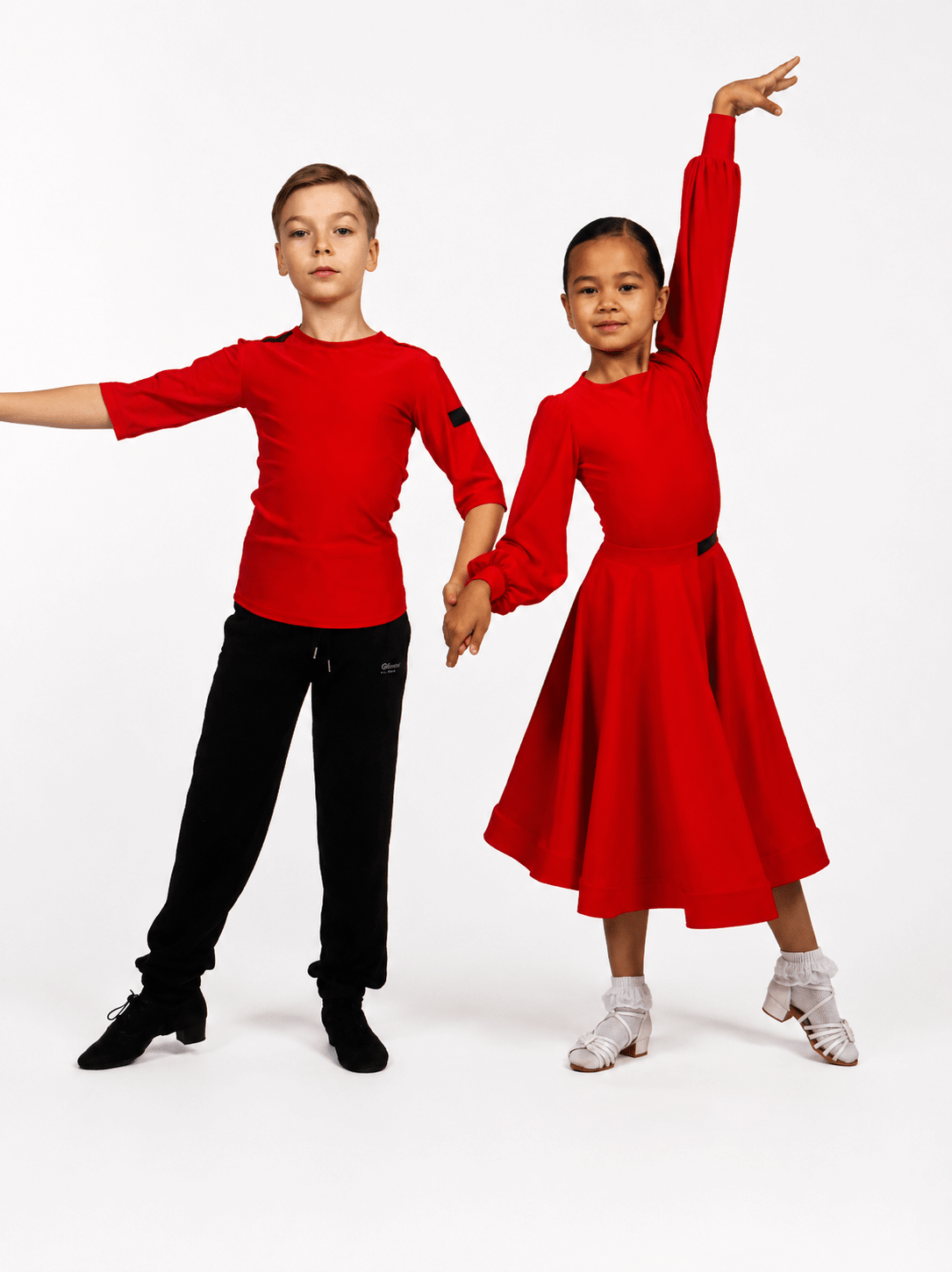 Ballroom Standard Training Skirt | 360° Full Circle | Red | Diamond Fashion sporta deju apģērbs – Skirt | Diamond Fashion SIA