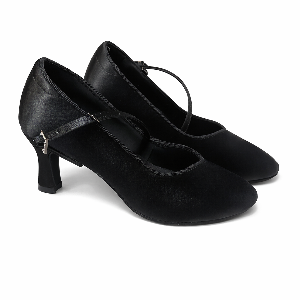 Naiste pronksist satiinist kõrge kontsaga ladina tantsukingad – tantsu- ja võistlusjalatsid