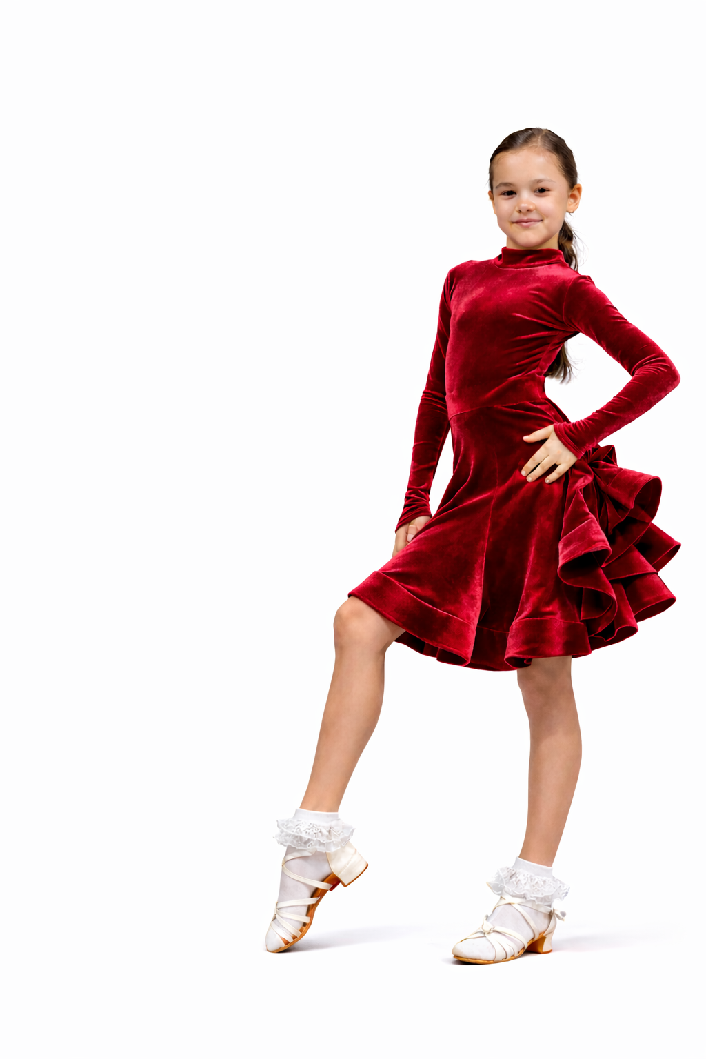 Ювенильное платье для соревнований “VGJ23054” – Боди с юбкой для девочек | Diamond Fashion