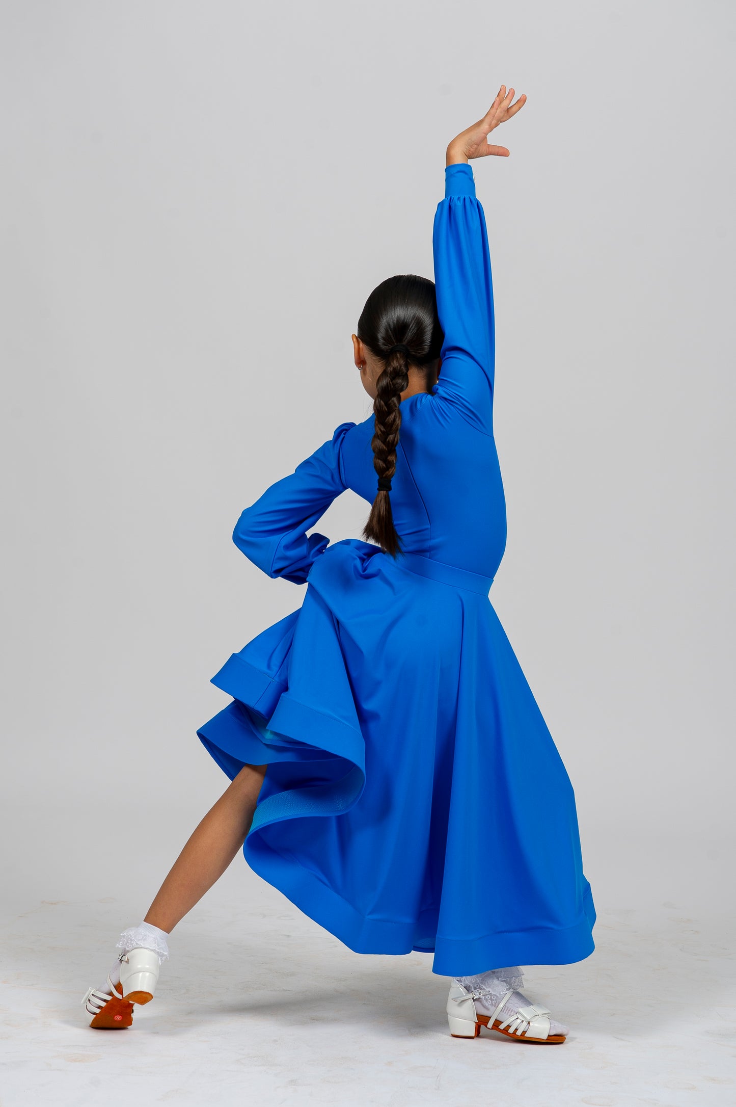 Competition Elegant Juvenile Ballroom Dance Dress | Girls Standard Bodysuit with Skirt 227