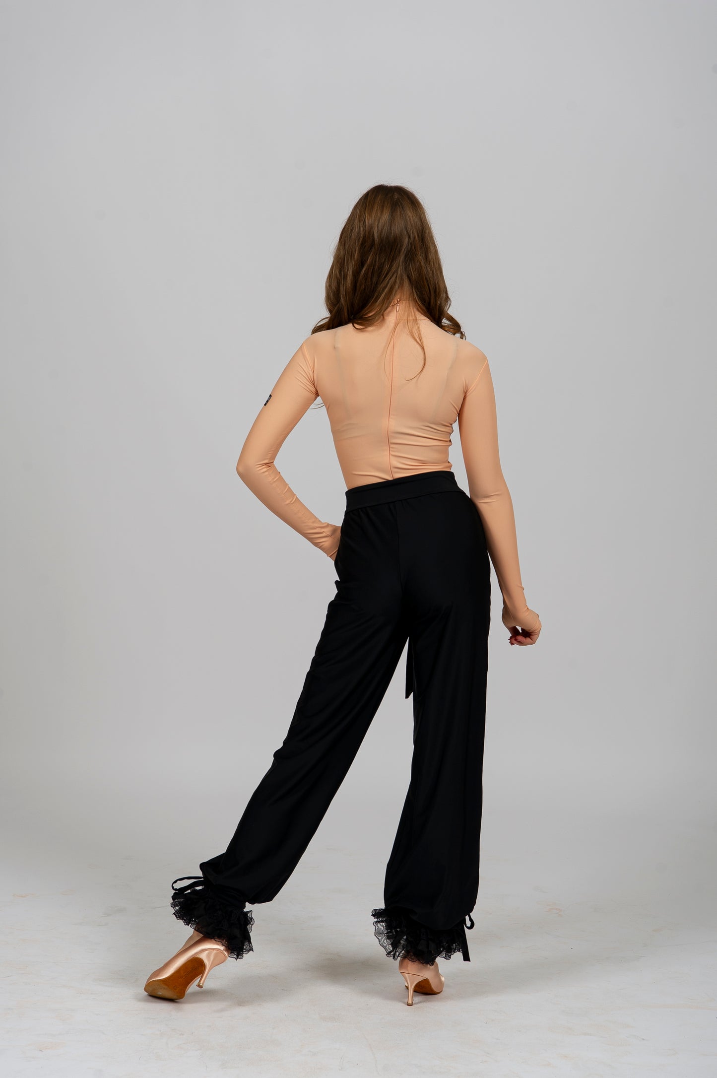 Women’s Dance Turtleneck Bodysuit “G24102204” – Slim Fit Long Sleeve | Available in Beige, Black & Red | Diamond Fashion
