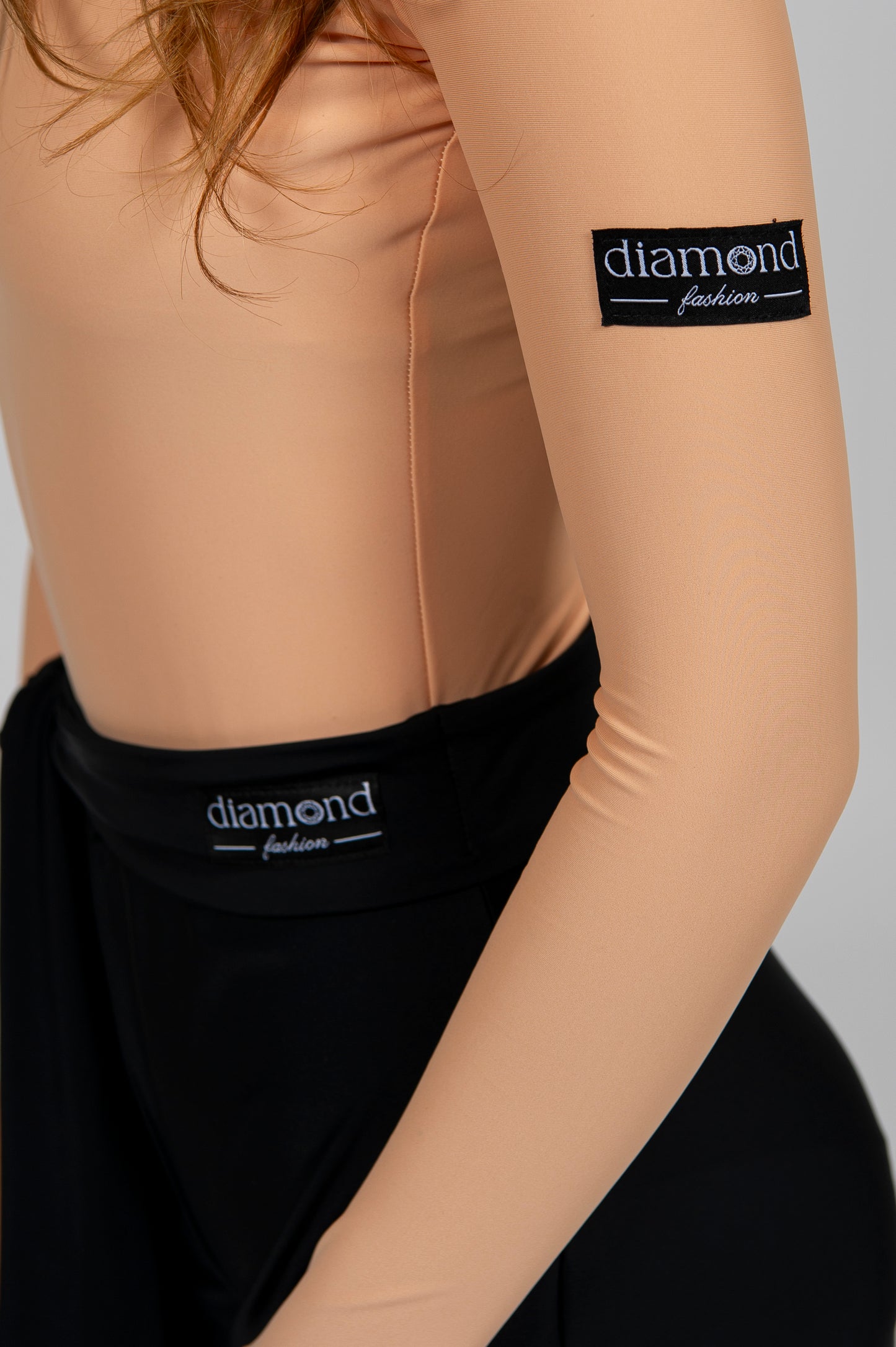 Women’s Dance Turtleneck Bodysuit “G24102204” – Slim Fit Long Sleeve | Available in Beige, Black & Red | Diamond Fashion