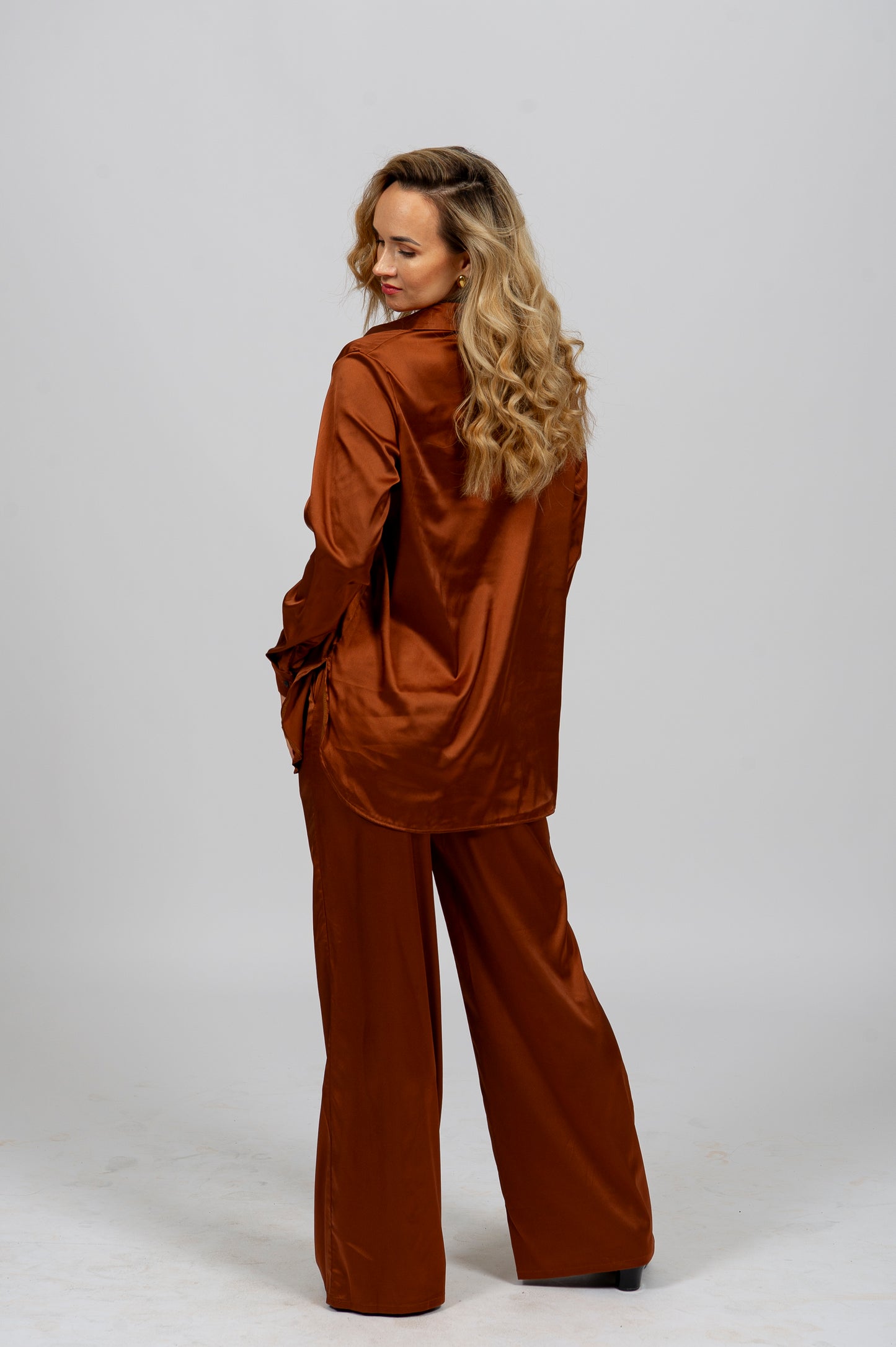Luxury Satin Dance Pants | 4 Colors – Brown, Black, White, Red