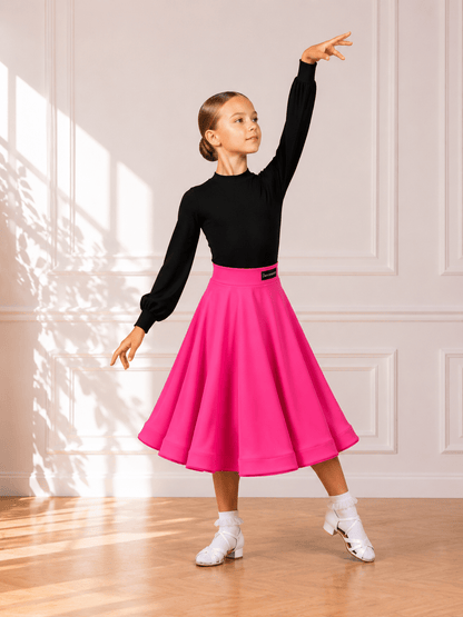 Ballroom Standard Training Skirt | 360° Full Circle | Pink | Diamond Fashion sporta deju apģērbs – Skirt | Diamond Fashion SIA