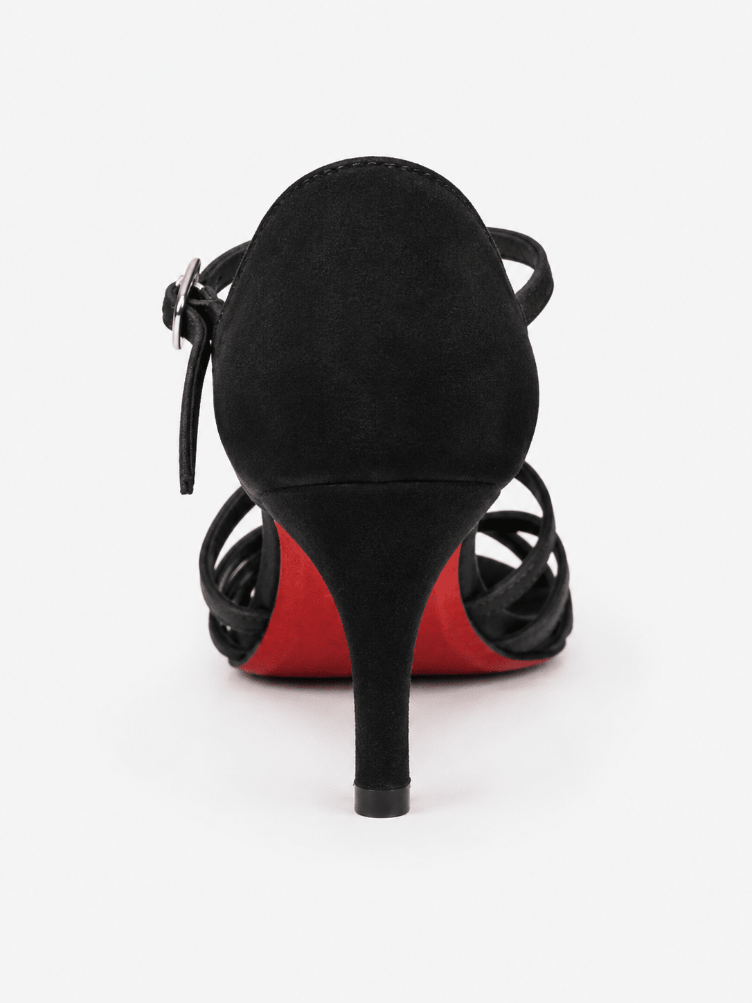Black Suede Latin Dance Shoes 8 cm Heel | Competition Practice Shoes sporta deju apģērbs – Dance Shoes / Latin Dance Shoes | Diamond Fashion SIA