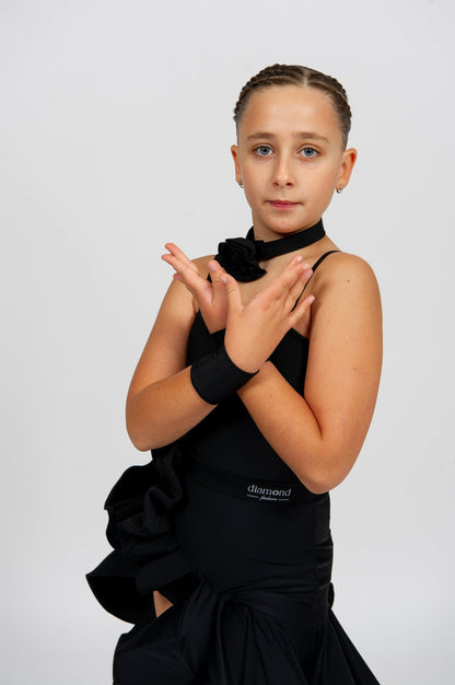 Bodysuit Kids Latin Dance – Elegant & Comfortable Fit 220 sport deju dresss – Kostüüm | Diamond Fashion SIA