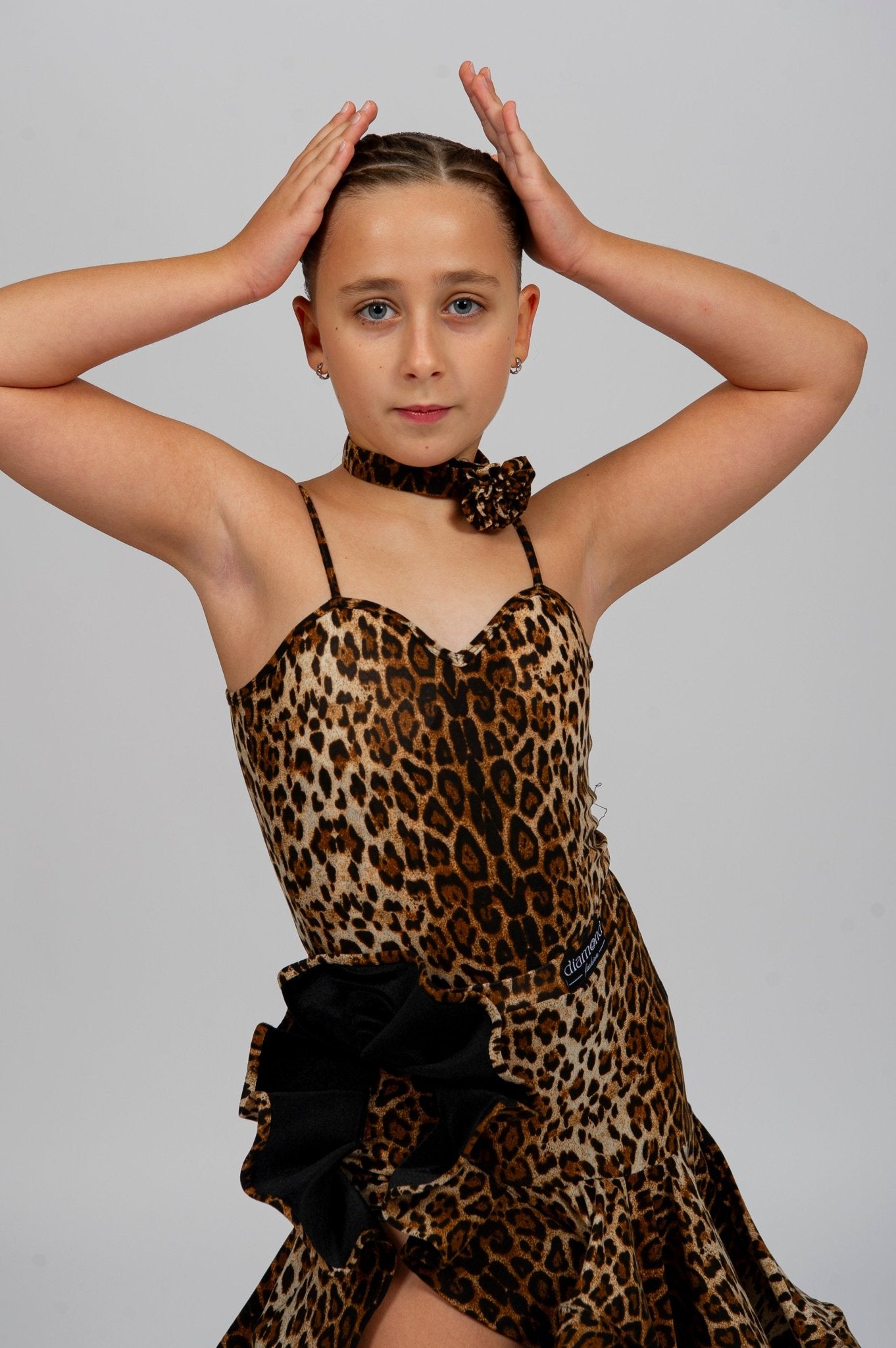 Bodysuit Kids Latin Dance – Elegant & Comfortable Fit 220 sport deju dresss – Kostüüm | Diamond Fashion SIA