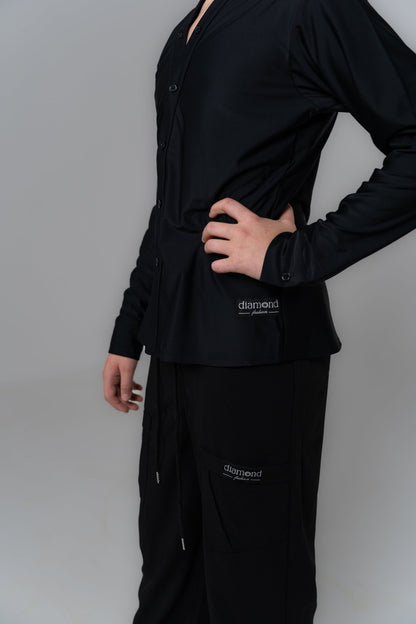 Boy Men Ballroom Dance Shirt and Trousers Set 14 | Diamond Fashion sporta deju apģērbs – Latin Dance Shirt & Trousers Set | Diamond Fashion SIA