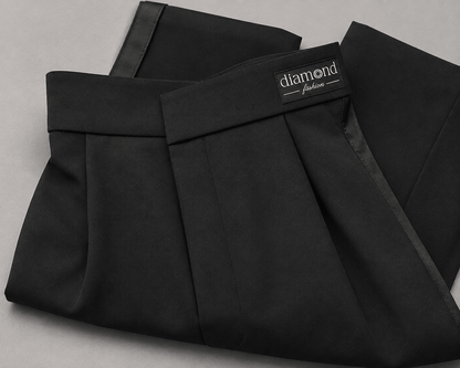 Boy’s Black Ballroom Dance Competition Trousers | Standard Ballroom| Diamond Fashion sporta deju apģērbs – Trousers | Diamond Fashion SIA