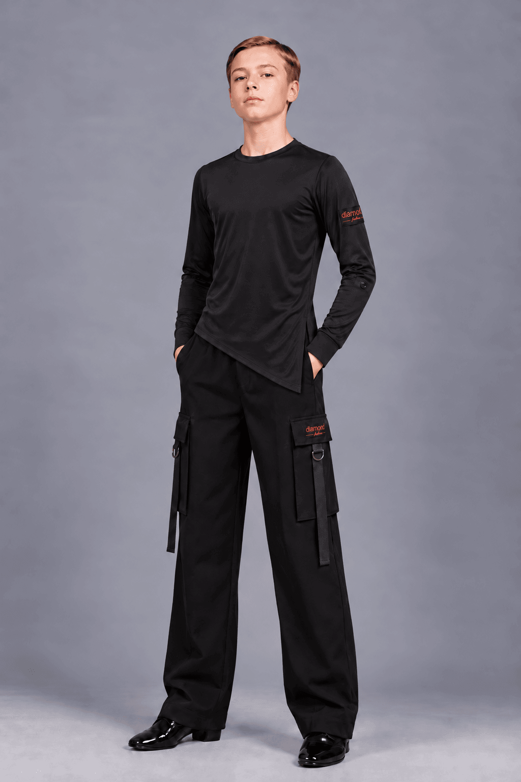 Boys’ Latin & Ballroom Dance Practice Trousers | Diamond Fashion sporta deju apģērbs – Trousers | Diamond Fashion SIA
