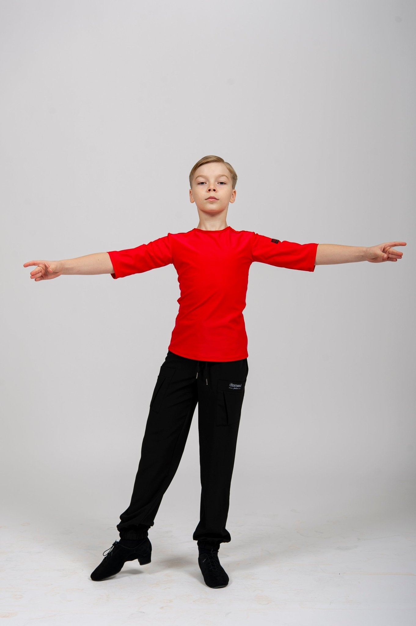 Boys Latin Dance Trousers with Front Pocket Design sporta deju apģērbs – Trousers | Diamond Fashion SIA