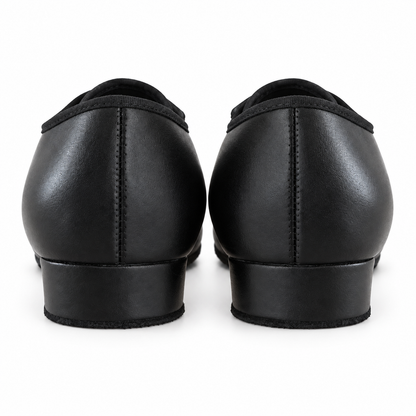 Boys’ smooth black lace-up dance shoes for Latin and Standard ballroom dancing. Juvenila shoes