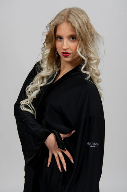 Competition Dance Robe 222 – Lightweight Performance Cover - Up | Available in Black, Red & Leopard | Diamond Fashion sporta deju apģērbs – competition SETs | Diamond Fashion SIA