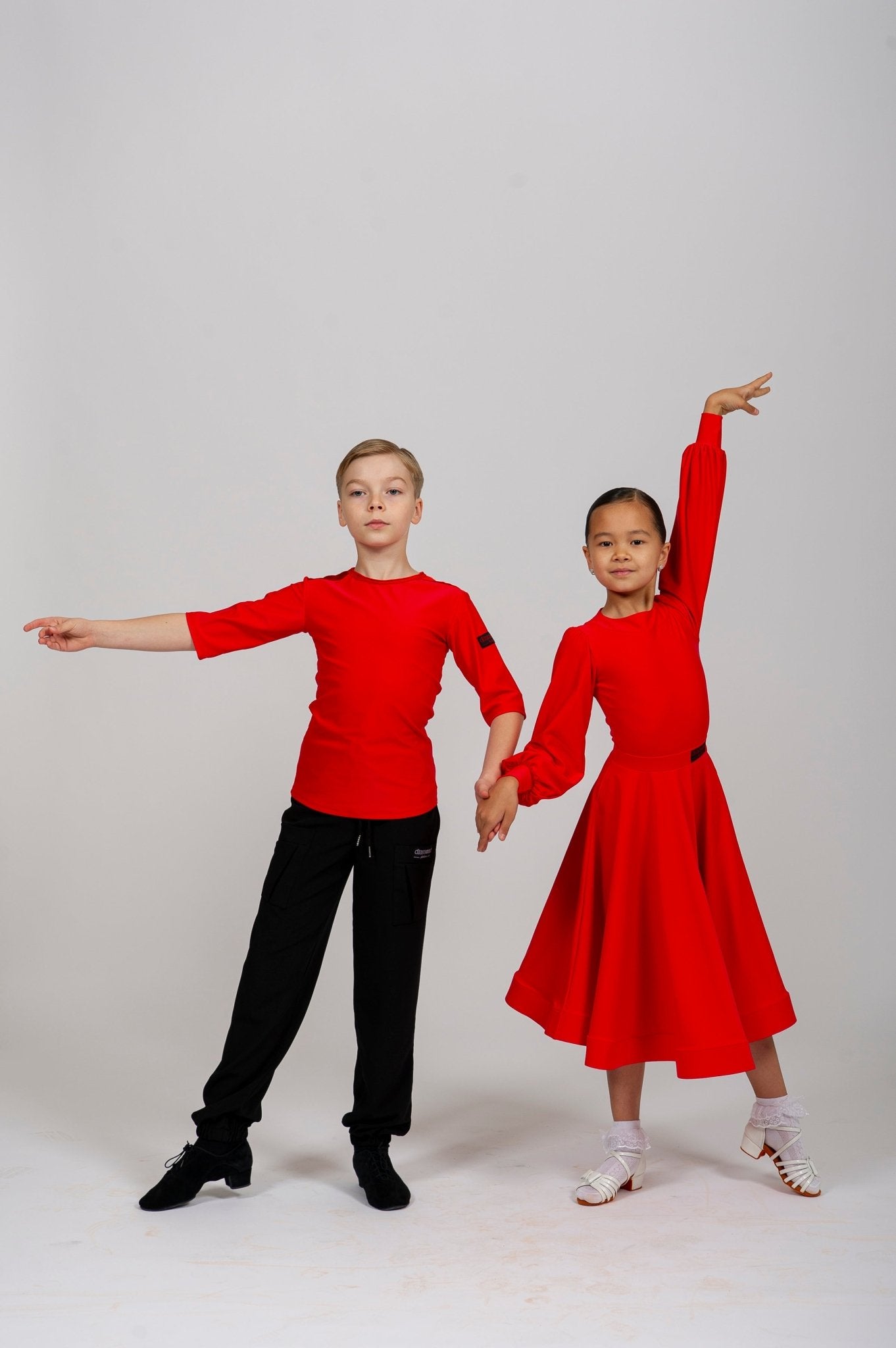 Competition Elegant Juvenile Ballroom Dance Dress | Girls Standard Bodysuit with Skirt 227 sporta deju apģērbs – competition SETs | Diamond Fashion SIA