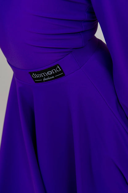 Competition Elegant Juvenile Ballroom Dance Dress | Girls Standard Bodysuit with Skirt 227 sporta deju apģērbs – competition SETs | Diamond Fashion SIA