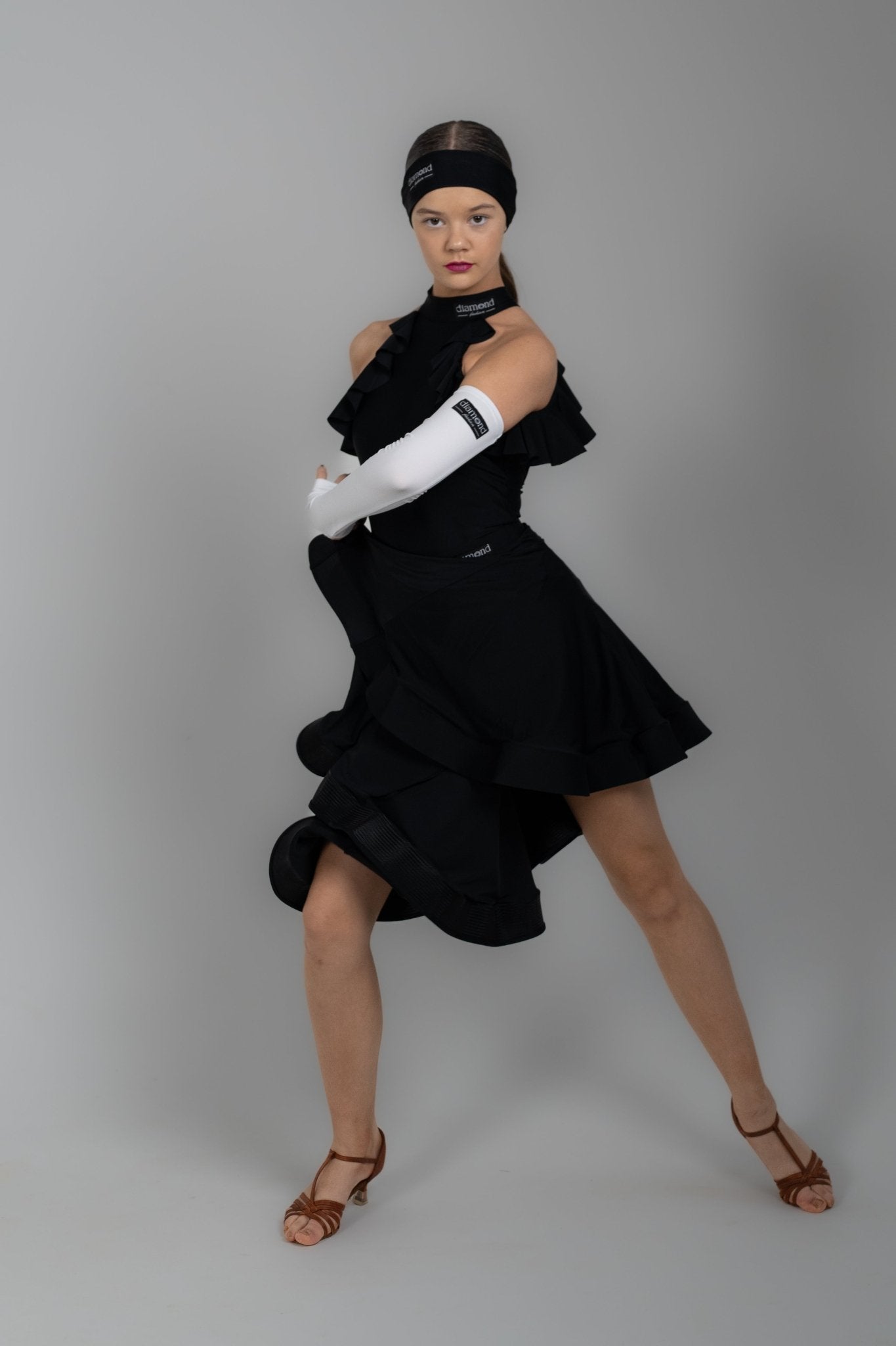 black Dance dress Set Latin Ballroom | Diamond Fashion