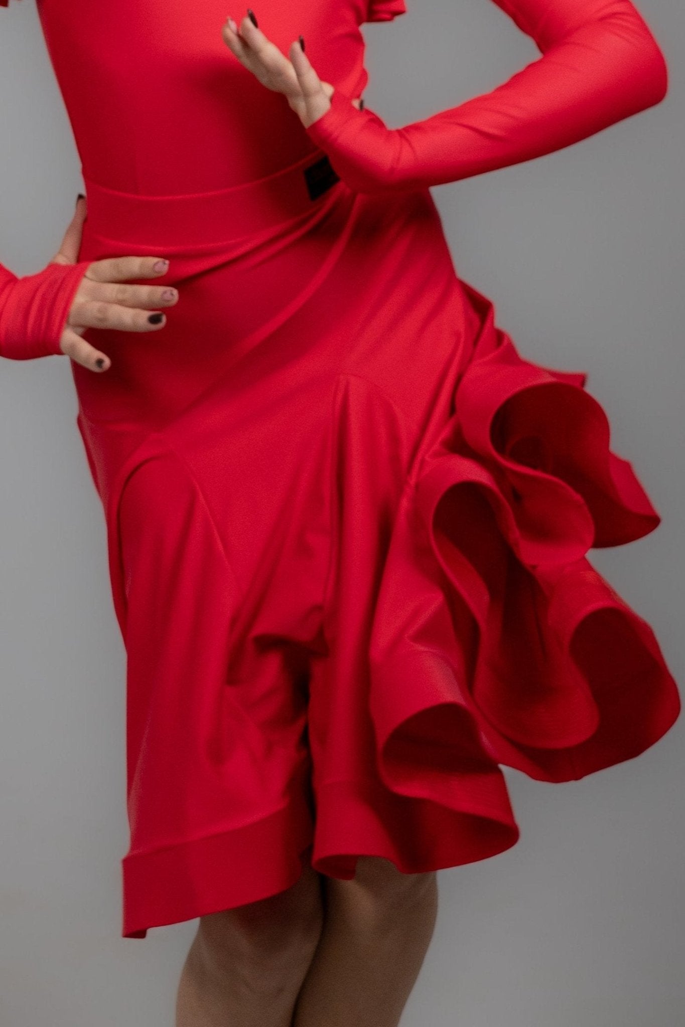Red  Dance dress Set Latin Ballroom | Diamond Fashion