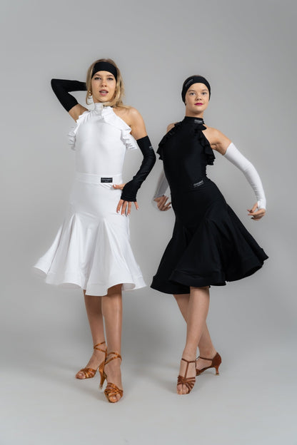 BLACK WHITE Dance dress Set Latin Ballroom | Diamond Fashion