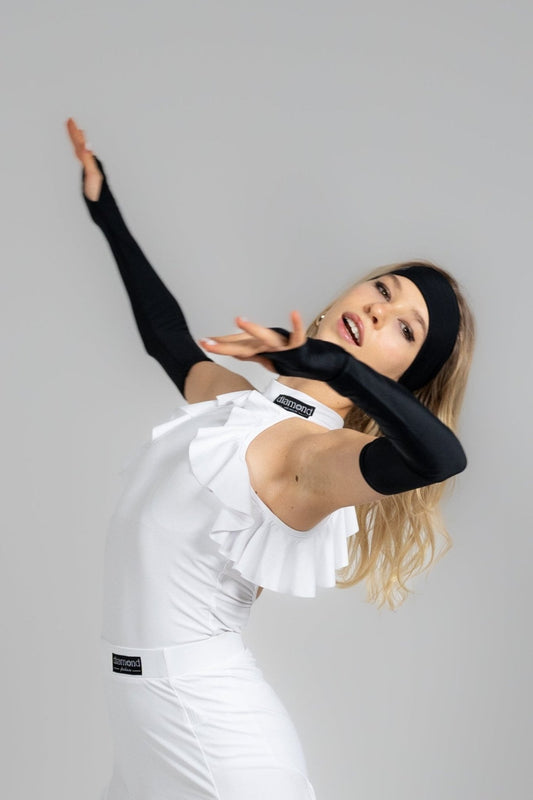 Dance Bodysuit Latin Ballroom (set 003) sporta deju apģērbs – Top | Diamond Fashion SIA