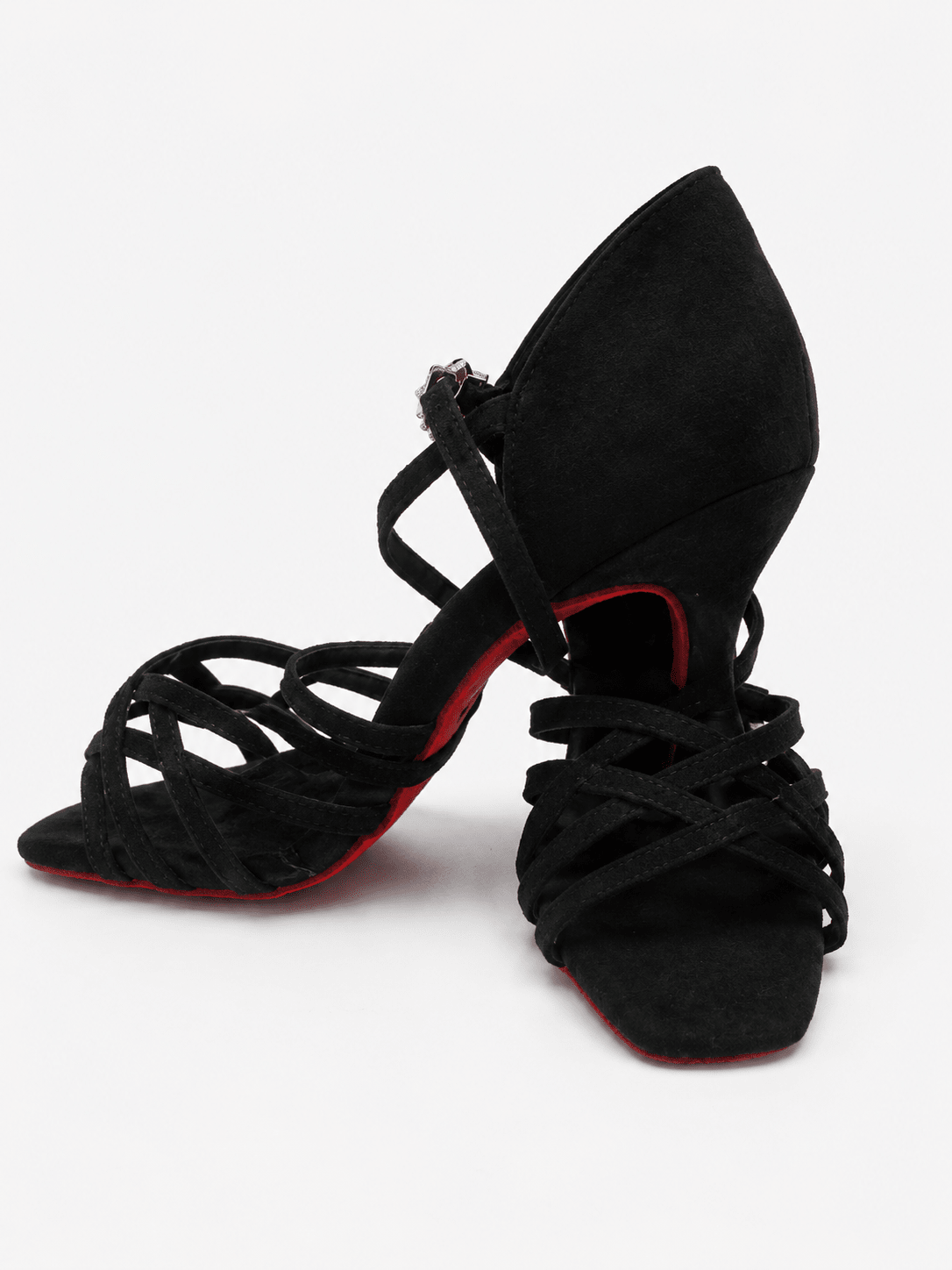 Diamond Fashion Elegant Latin Dance Shoes – 6,5cm Horseshoe Heel | Black sporta deju apģērbs – Dance Shoes / Latin Dance Shoes | Diamond Fashion SIA