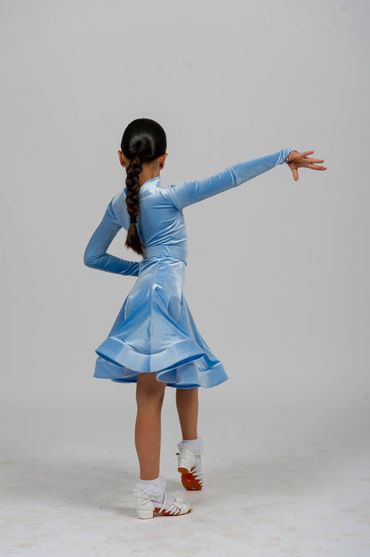 Juvenile Competition Dance Dress Bodysuit with Skirt VGJ23054 sporta deju apģērbs – competition SETs | Diamond Fashion SIA