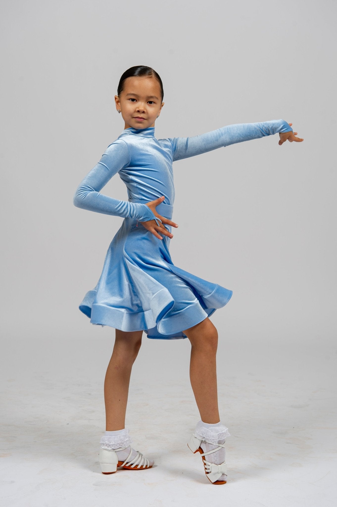 Juvenile Competition Dance Dress Bodysuit with Skirt VGJ23054 sporta deju apģērbs – competition SETs | Diamond Fashion SIA