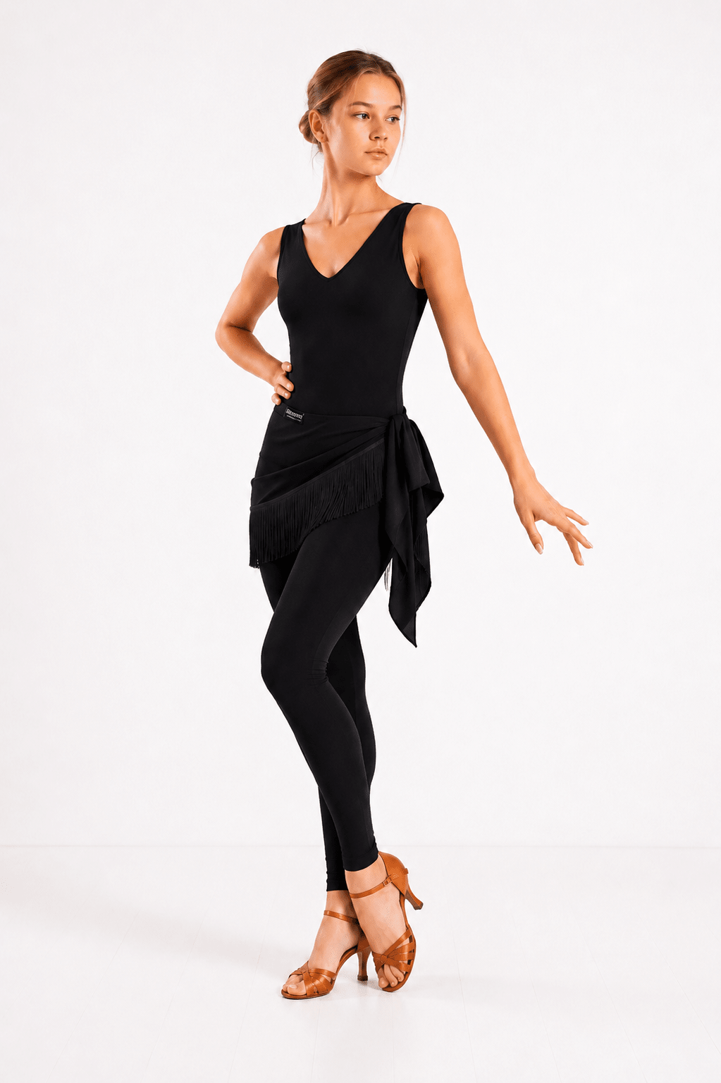Latin Dance Fringe Hip Scarf - Convertible Wrap Skirt sporta deju apģērbs – Accessories | Diamond Fashion SIA