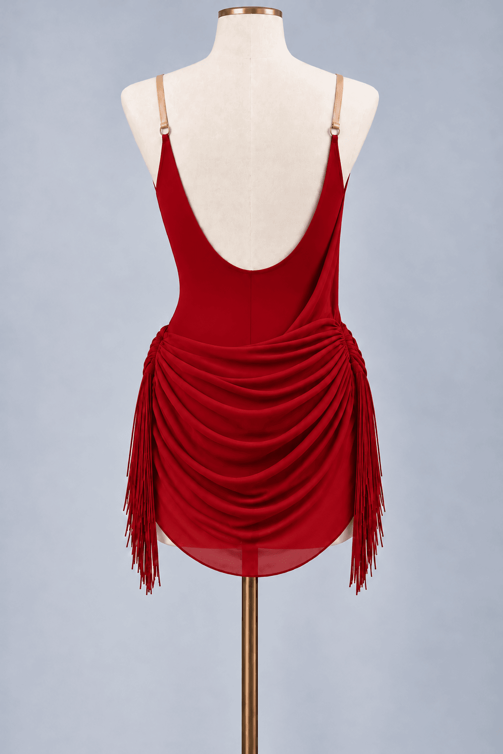 Latin Dance Practice Dress with Fringe | Diamond Fashion sporta deju apģērbs – Dress | Diamond Fashion SIA