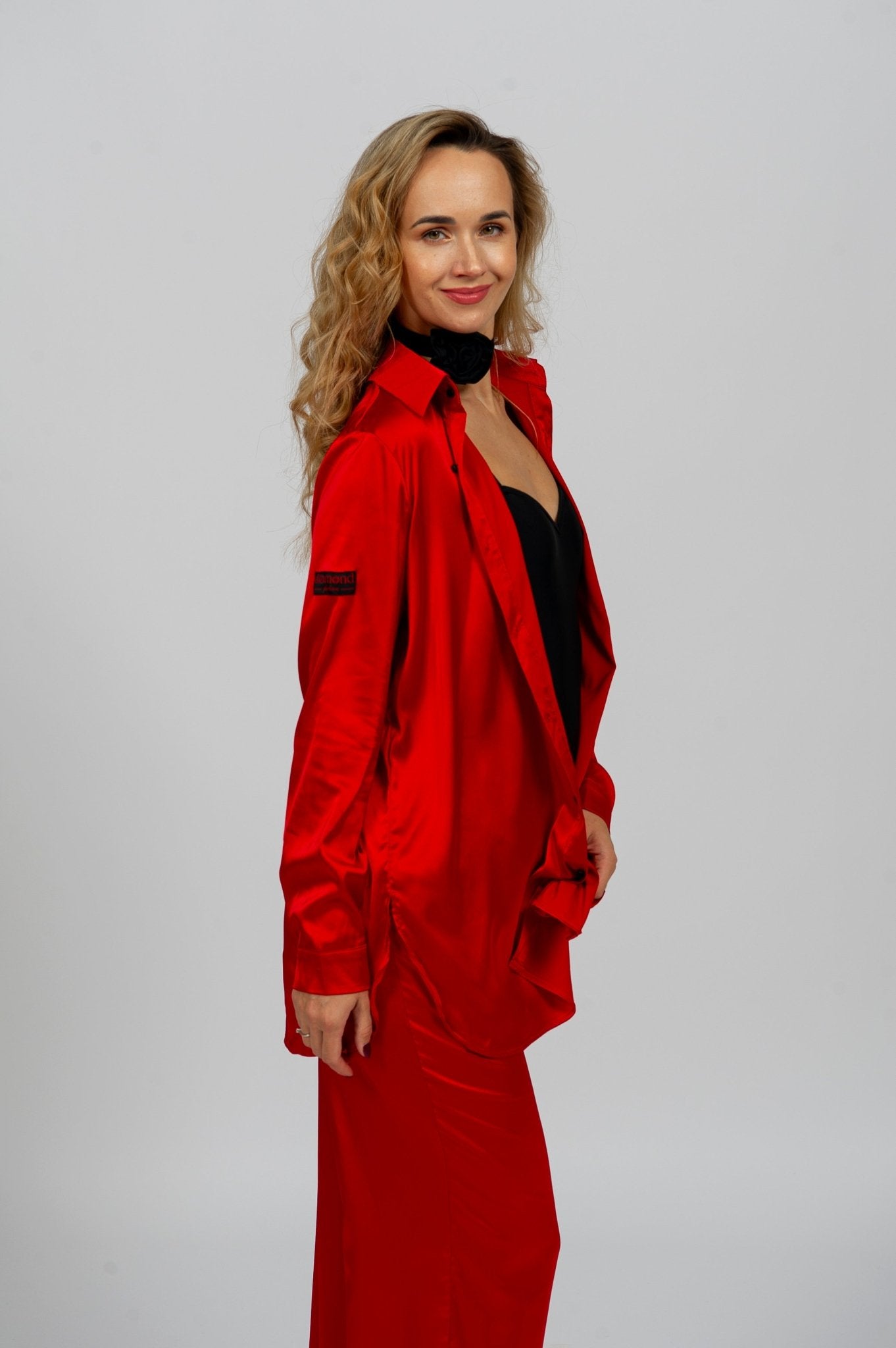 Luxury Satin Dance Pants | 4 Colors – Brown, Black, White, Red 2201 sporta deju apģērbs – Skirt | Diamond Fashion SIA