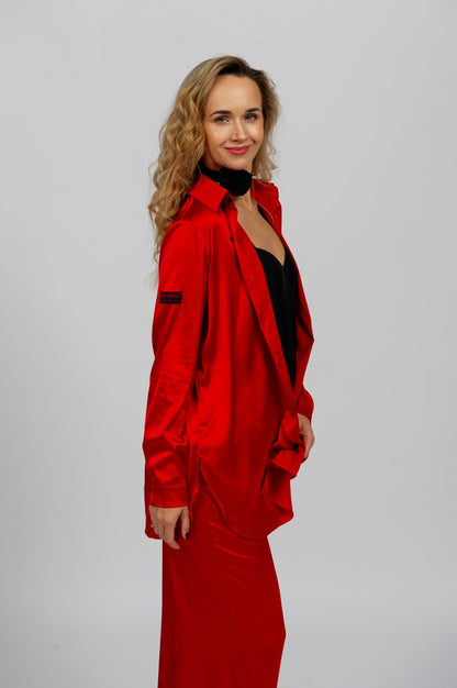 Luxury Satin Dance Pants | 4 Colors – Brown, Black, White, Red 2201 sporta deju apģērbs – Skirt | Diamond Fashion SIA
