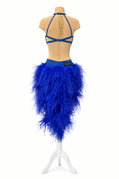 Preloved Royal Blue Latin Competition Dress - Junior II sporta deju apģērbs – Dress | Diamond Fashion SIA