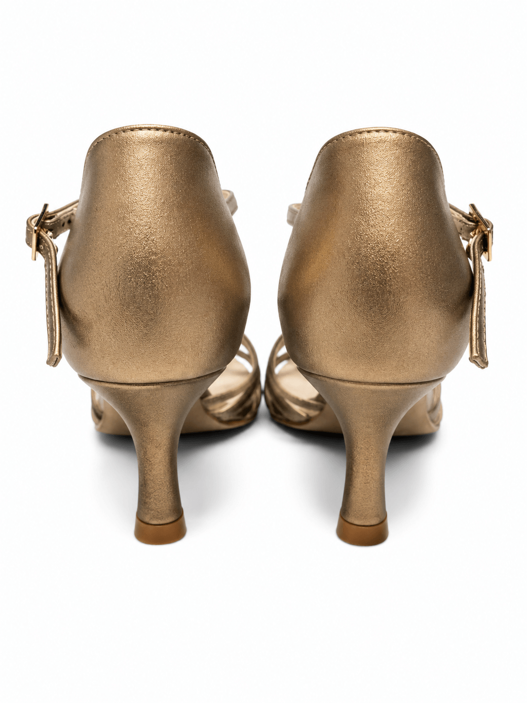 Premium Latin Dance Shoes Beige Bronze 8cm Slim Flared Heel sporta deju apģērbs – Dance Shoes / Latin Dance Shoes | Diamond Fashion SIA