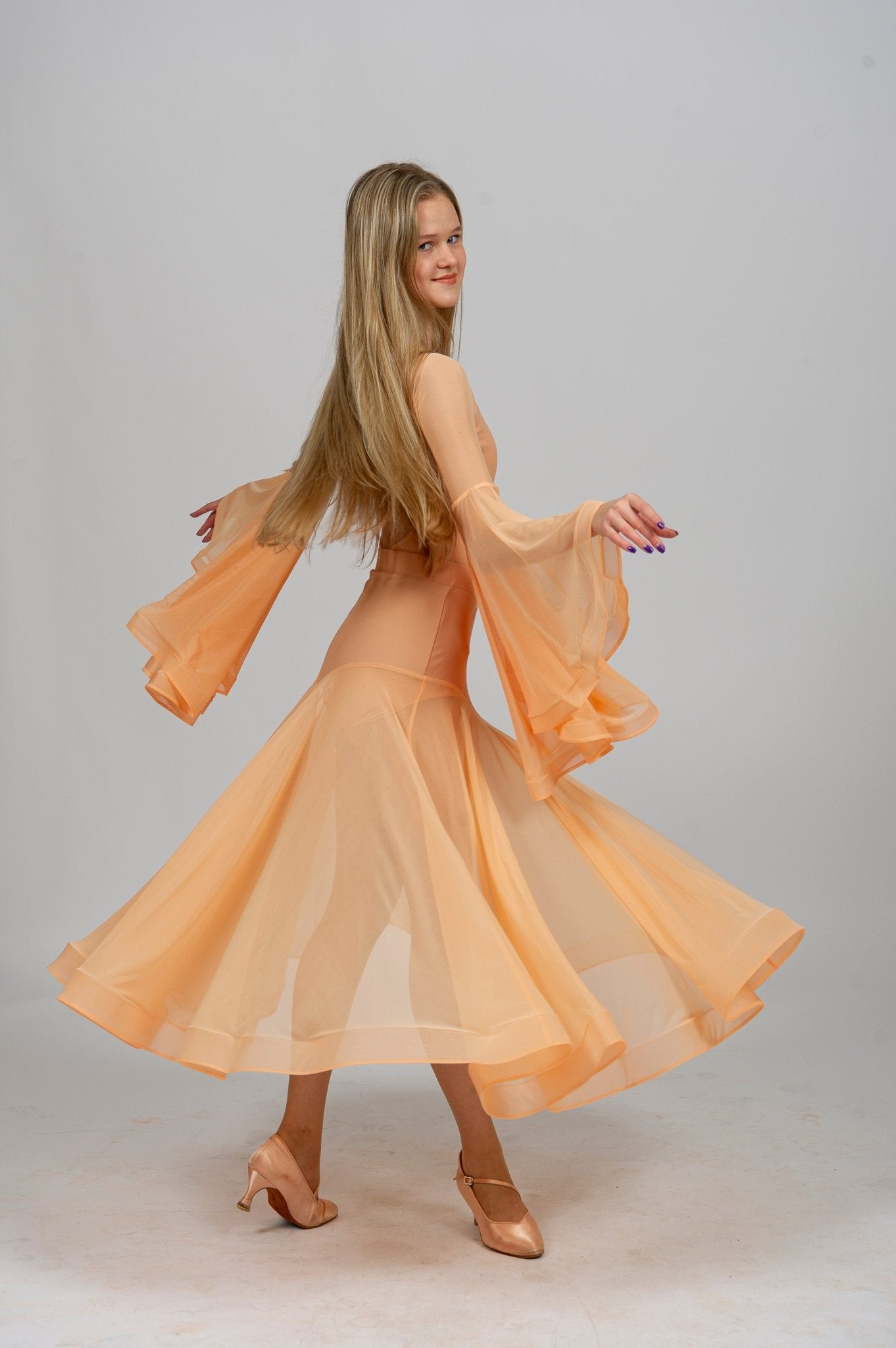 Skirt Standard Dance Flowing Elegance 223 sporta deju apģērbs – Skirt | Diamond Fashion SIA
