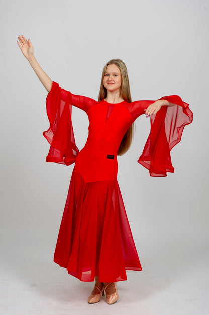 Skirt Standard Dance Flowing Elegance 223 sporta deju apģērbs – Skirt | Diamond Fashion SIA