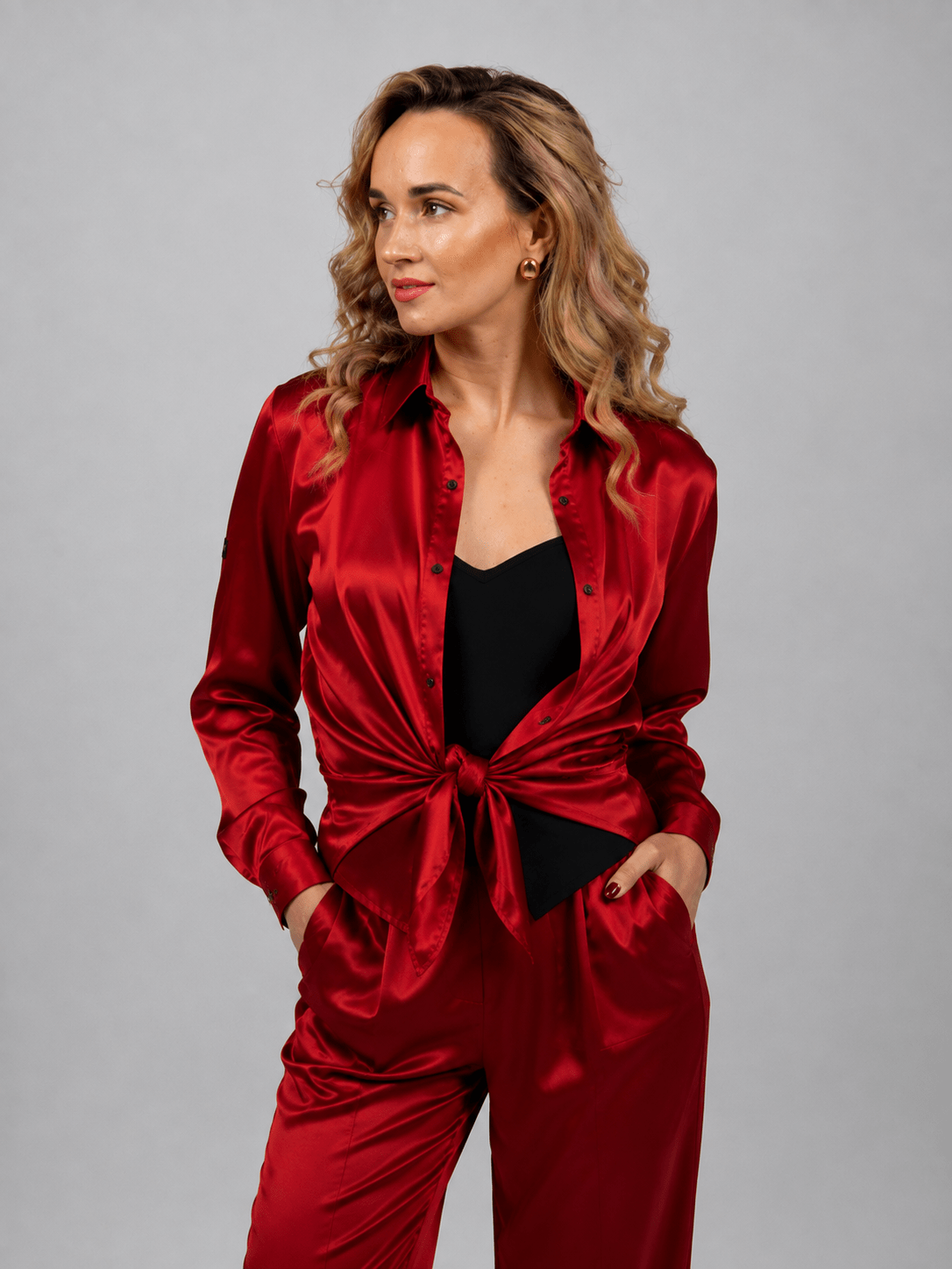 Stretch Dance Shirt in Premium Maslo Fabric| 4 Colors – Brown, Black, Red 2201 sporta deju apģērbs – Skirt | Diamond Fashion SIA