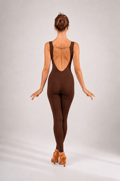 Women’s Latin & Ballroom Dance Jumpsuit – Sleeveless Training Unitard sporta deju apģērbs – Costume | Diamond Fashion SIA